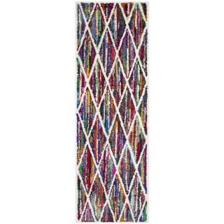 Safavieh Nantucket Multicolor Rectangular Indoor Tufted Runner (Common 2 x 7; Actual 27 in W x 84 in L x 0.58 ft Dia)
