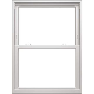 Pella 250 Series Vinyl Double Pane Annealed Replacement Double Hung Window (Rough Opening 31.75 in x 53.75 in Actual 31.5 in x 53.5 in)