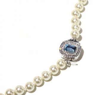 Audrey Hepburn™ Collection Simulated Pearl Crystal Station 38" Necklace   7816630