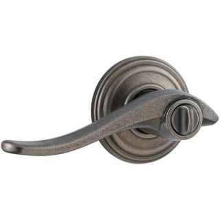 Kwikset Avalon Rustic Pewter Bed/Bath Lever ZZ730AVL 502 RCAL RCS