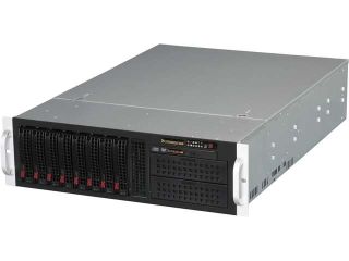 SUPERMICRO CSE 835TQ R800B Black 3U Rackmount Server Case 800W Redundant 2 External 5.25" Drive Bays