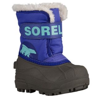 Sorel Snow Commander   Girls Toddler   Casual   Shoes   Purple Lotus/Clear Blue