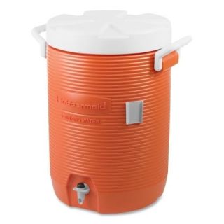 Rubbermaid Commercial Products 168501 5 Gallon Water Cooler 12 1/2inx12 1/2inx18 3/4in Orange/White