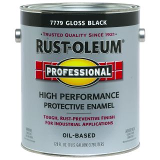Rust Oleum 128 fl oz Interior/Exterior Gloss Black Paint