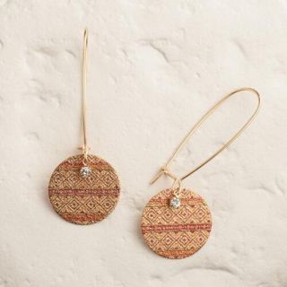 Tribal Shimmer Drop Earrings