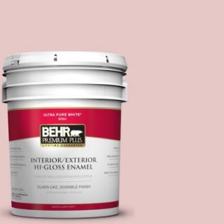 BEHR Premium Plus 5 gal. #S150 1 Cherubic Hi Gloss Enamel Interior/Exterior Paint 805005