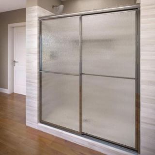 Basco Deluxe 45 3/4 in. x 71 1/2 in. Framed Sliding Shower Door in Silver 7150 46RN