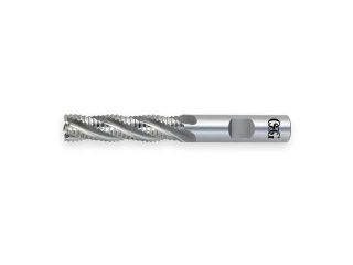 OSG 4500100 End Mill, Roughing, Co, 1/2, 4 FL, SGL Sq End