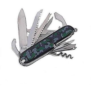 Joy Enterprises FP16050 Fury Camo 15 Implement Pocket Multi Tool, 3.5" Closed