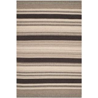 Safavieh Dhurries Natural/Black 6 ft. x 9 ft. Area Rug DHU628A 6