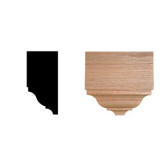 in. x 4 1/2 in. x 8 ft. Hardwood Stained Cherry Crown Moulding by