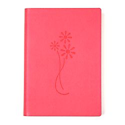 Eccolo Embossed Faux Leather Journal 5 x 7  Fuchsia