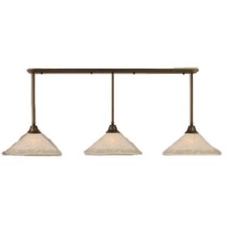 Filament Design Concord 3 Light Bronze Pendant with Frosted Crystal Glass CLI TL5006226