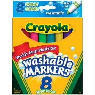 Crayola Broad Line Washable Markers Bright Colors 8/Pkg