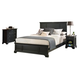 Home Styles Bedford Black King Bed, Night Stand, and Chest   15626133