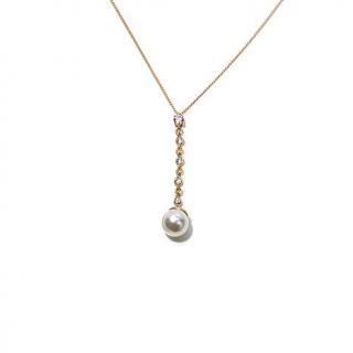 Homage by Consuelo Vanderbilt Costin "The Pearl Teardrop" Simulated Pearl and C   7891894