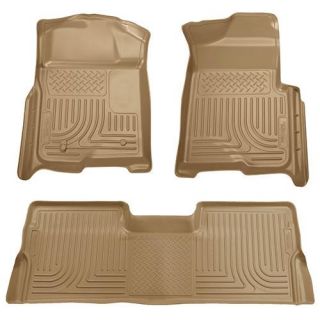 Husky Liners   WeatherBeater Front and Rear Floor Liner   Fits 2009 to 2014 Ford F 150 Crew Cab Pickup