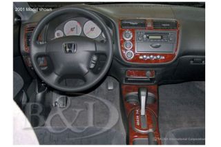 2003, 2004, 2005 Honda Civic Wood Dash Kits   B&I WD503K DCF   B&I Dash Kits