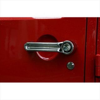 Rugged Ridge   Chrome Door Handle Covers    Fits 2007 to 2012 JK Wrangler Unlimited and Rubicon Unlimited