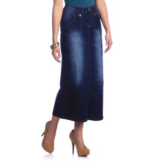 Tabeez Womens Blue Jean Long Skirt  ™ Shopping   Top