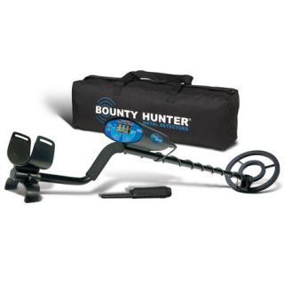 Bounty Hunter Quick Silver Metal Detector with Pin Pointer  Carry Bag 773252