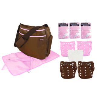 Trend Lab 14 piece Pink Cloth Diaper Starter Kit   16212035