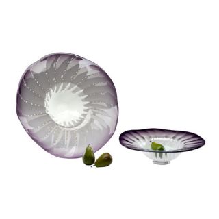 Large Art Glass Bowl in PURPLE by Cyan Design
