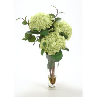 Distinctive Designs Silk Hydrangeas in Vase