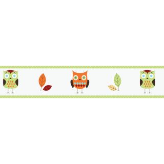 Sweet JoJo Designs Turquoise and Lime Hooty Owl Wall Border