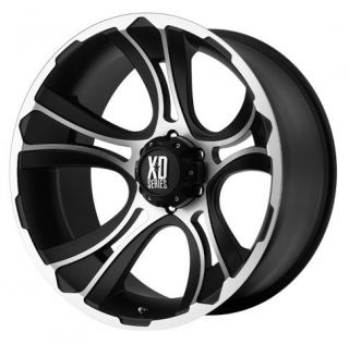 XD Wheels   CRANK, 18x9 with 6 on 135 Bolt Pattern   Matte Black Machined