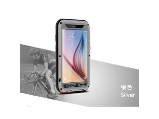 Love Mei Waterproof Metal Aluminum Case For Samsung Galaxy S6   Silver