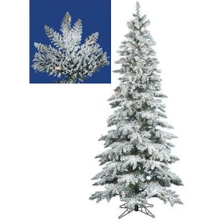 Vickerman Co. 9Flocked Layered Utica Fir Artificial Christmas Tree