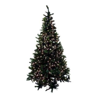 Christmas Central 7.5 ft Pre Lit Pine Artificial Christmas Tree with 550 Count White Incandescent Lights
