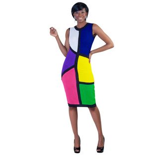 Kayla Collection Womens Colorblock Sleeveless Dress   17187895