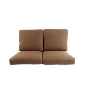 Hampton Bay Pine Valley Replacement Outdoor Deep Seating Loveseat Cushion ZZF03799K01