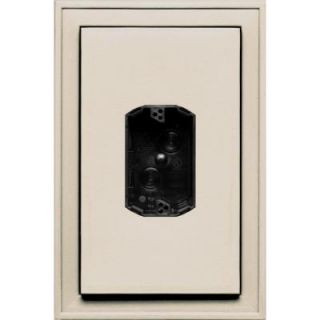 Builders Edge 8.125 in. x 12 in. #048 Almond Jumbo Electrical Mounting Block Centered 130110020048