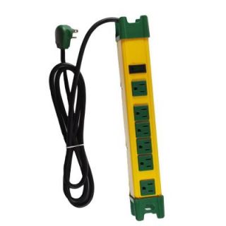 Power By Go Green 6 Outlet Metal Surge Protector w/ 6 ft. Heavy Duty Cord GG 26114