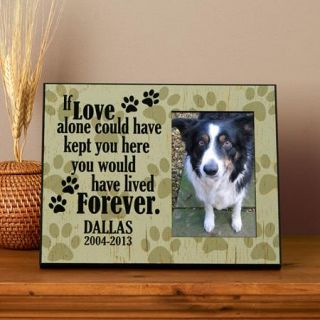 Personalized Love Alone Pet Memorial 8x10 Frame