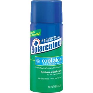 Solarcaine Cool Aloe Burn Pain Relieving Spray, 4.5 oz