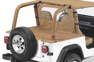 1992 1995 Jeep Wrangler Soft Tonneau Covers   Bestop 90008 37   Bestop Duster Deck Cover