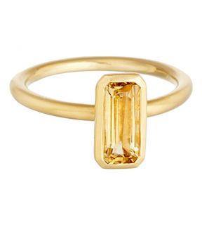 ASTLEY CLARKE   18ct gold vermeil citrine ring