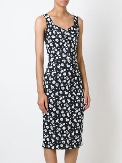 Dolce & Gabbana Floral Print Fitted Dress