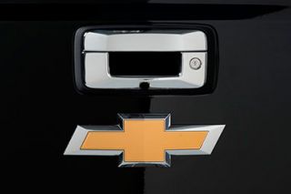 2014, 2015, 2016 Chevy Silverado Chrome Tailgate Handles   Putco 400142   Putco Chrome Tailgate Handle Cover
