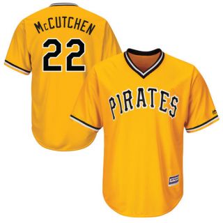Majestic Andrew McCutchen Pittsburgh Pirates Gold Official Cool Base Player Jersey