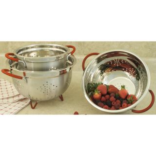 Piece Professional Heavy Duty Stainless Steel Colander Set by Cook