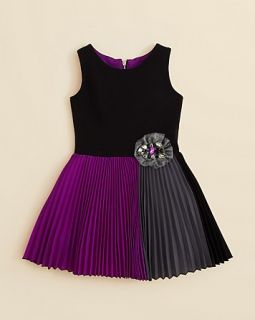 Zoe Girls' Color Block Pleated Skirt Dress   Sizes 7 16