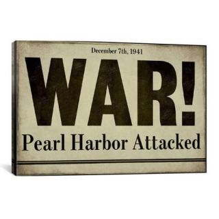 iCanvas 'Pearl Harbor' by Color Bakery Textual Art on Canvas