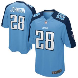 Youth Nike Chris Johnson Light Blue Tennessee Titans Alternate Game Jersey