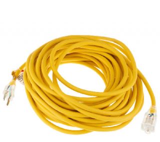Heavy Duty 50 Foot Outdoor Extension Cord w/LightedOutlet —