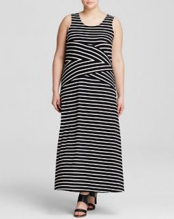 Calvin Klein Plus Stripe Maxi Dress
